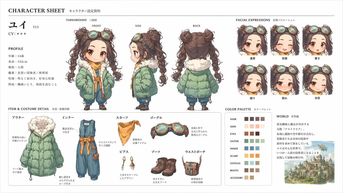 做机甲少女·海城主视觉图 成品示范
