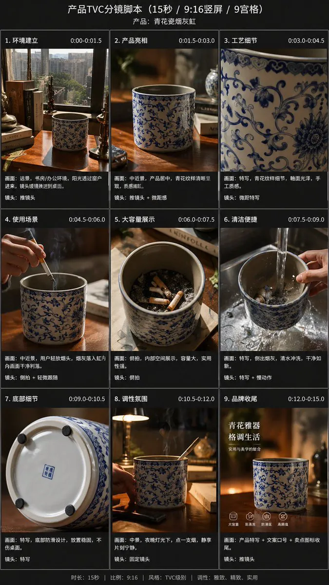 做汉堡主图加9格广告分镜图 成品示范
