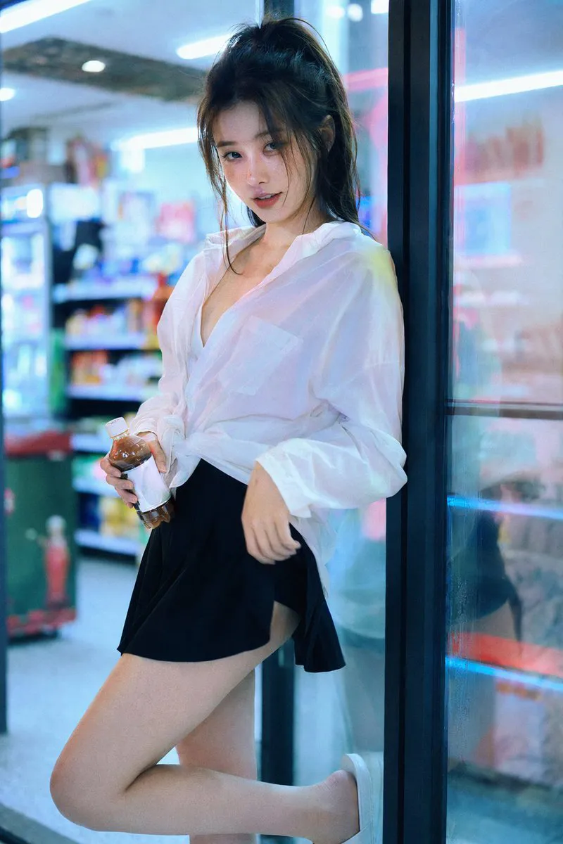 做韩国便利店肖像图 成品示范