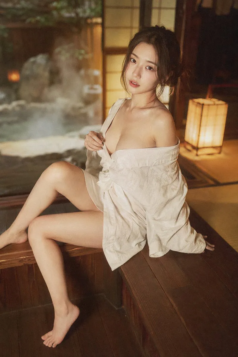 做日式温泉旅馆人像图 成品示范
