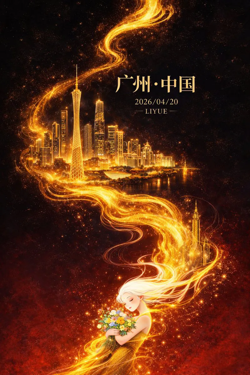 做超现实锦鲤鱼星云插画图 成品示范